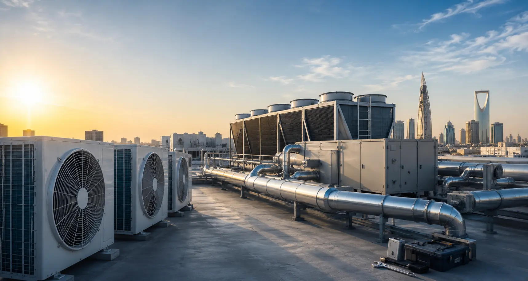 ADAWAT Central HVAC, Chiller Plants & Air Duct Engineering in Saudi Arabia